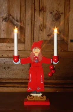 Ljusstake Sundborn Flicka