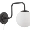 LONDON Vägglampa 21cm Svart