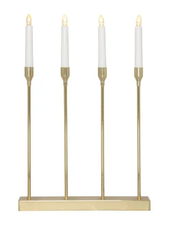 LOTTIE Ljusstake Batteri 4L 48cm Mässing