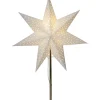 LOTTIE Stjärna på fot 55cm 50LED Mässing