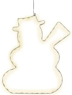 LUMIWALL Siluett Snögubbe 46cm 60LED IP44