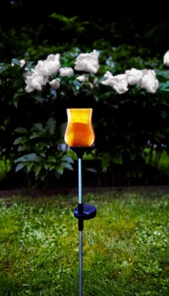 LYON Solcells-Dekoration 52cm Amber
