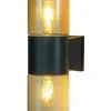 LYSEKIL Vägglampa Ute 34cm Svart IP44