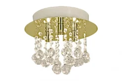 MADELENE Plafond 26cm Mässing/Klar
