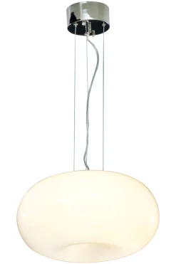 MANET Taklampa 37cm Vit/Krom