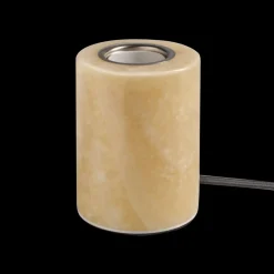 MARBLE Lampfot E27 10,5cm Beige Polerad