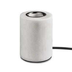 MARBLE Lampfot E27 10,5cm Mattvit