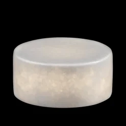 MARBLE S Bordsljus Äkta Marmor 8x4cm Vit
