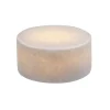 MARBLE Silkesmatt Bordsljus Äkta Marmor 8x4cm Vit