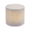 MARBLE Silkesmatt Bordsljus Äkta Marmor 8x8cm Vit