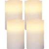 MAY LED-Blockljus 4-pack 12,5cm Vit