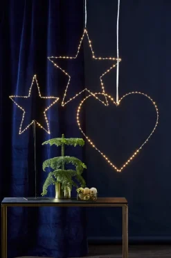 MIRA BLANK Hängande dekoration 70cm 80LED Svart