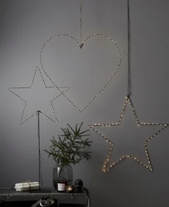 MIRA BLANK Hängande dekoration 70cm 80LED Svart