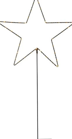 MIRA Stjärna på fot 65cm 40LED Svart