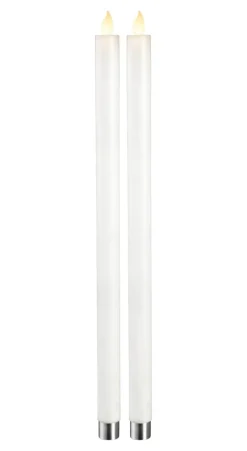 M-TWINKLE LED-Antikljus 2-pack 40cm Vit
