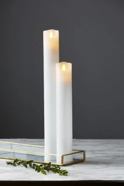 M-TWINKLE LED-Blockljus 30cm Vit