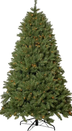 NARVIK Julgran 210cm 300LED Extra varmvit/Grön IP44