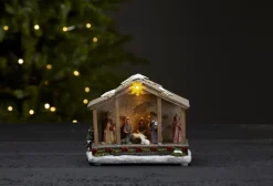 NATIVITY Panorama Krubba 19cm Flerfärgad