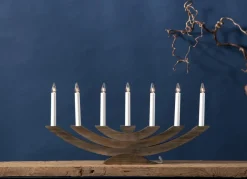 NAVIDA Ljusstake 7L 60cm Brun