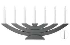 NAVIDA Ljusstake 7L 60cm Dimgrå