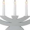 NAVIDA Ljusstake 5L 42cm Grå