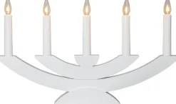 NAVIDA Ljusstake 5L 42cm Vit