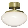 NEW AUGUST Plafond 27cm Matt Mässing/Vit