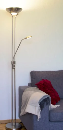 NICE Golvlampa Uplight Dimbar 179cm Stål