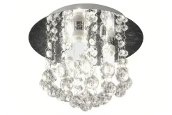 NICOLINE Plafond Bad 3L 26cm Krom/Klar IP44
