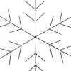 NIVA Hängande dekoration 56cm Svart