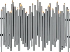 NOTE Ljusstake 16L 35cm Grå