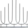 NOVUM Metalljusstake 10L 46cm Krom