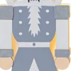 NUTCRACKER Bordsdekoration Batteri 25cm Grå/Vit