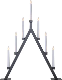 OLIVER Ljusstake 7L 75cm Svart