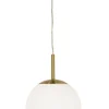 OPAL Takpendel 25cm Matt Mässing/Opalvit
