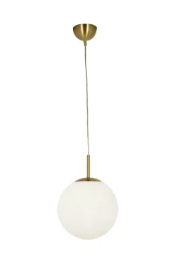 OPAL Takpendel 30cm Matt Mässing/Opalvit