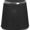 ORIVA Lampskärm Organza 14cm Svart/Krom