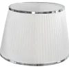 ORIVA Lampskärm Organza 40cm Vit/Krom