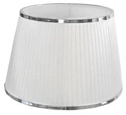 ORIVA Lampskärm Organza 40cm Vit/Krom