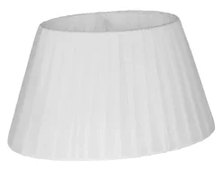 ORIVA Lampskärm Oval Organza 16,5/28cm Vit