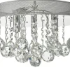 ORIVA Plafond Kristall K9 35cm Krom/Klar IP20