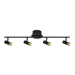 ORIVA SLIM Takspot Rak 4a Svart/Guld 85cm