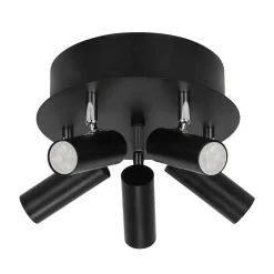 ORIVA SLIM Takspot Rund 5a Svart 27cm