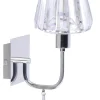 ORIVA Vägglampa Kristall K5 23cm Krom