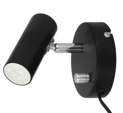ORIVA Väggspot MiniGU10 10cm Svart