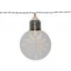 ORNAMENT Batterislinga 10LED 1,8m Transparent
