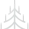 PAGOD Ljusstake 7L 79cm Vit