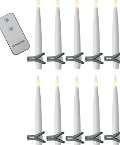 PAULINA LED-Antikljus 15,5cm Vit