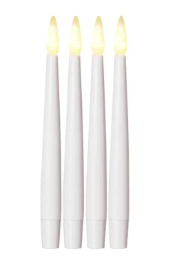 PAULINA LED-Antikljus 4-pack 15,5cm Vit