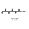 PINE Ljusslinga 10m 12V IP44
